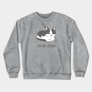 Loafing Around Cat Crewneck Sweatshirt